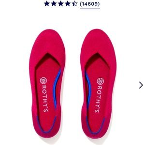 Comfy barely worn Rothy’s flats in lovely red
